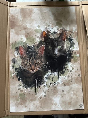Customer photo review of Aquarell Pawtrait