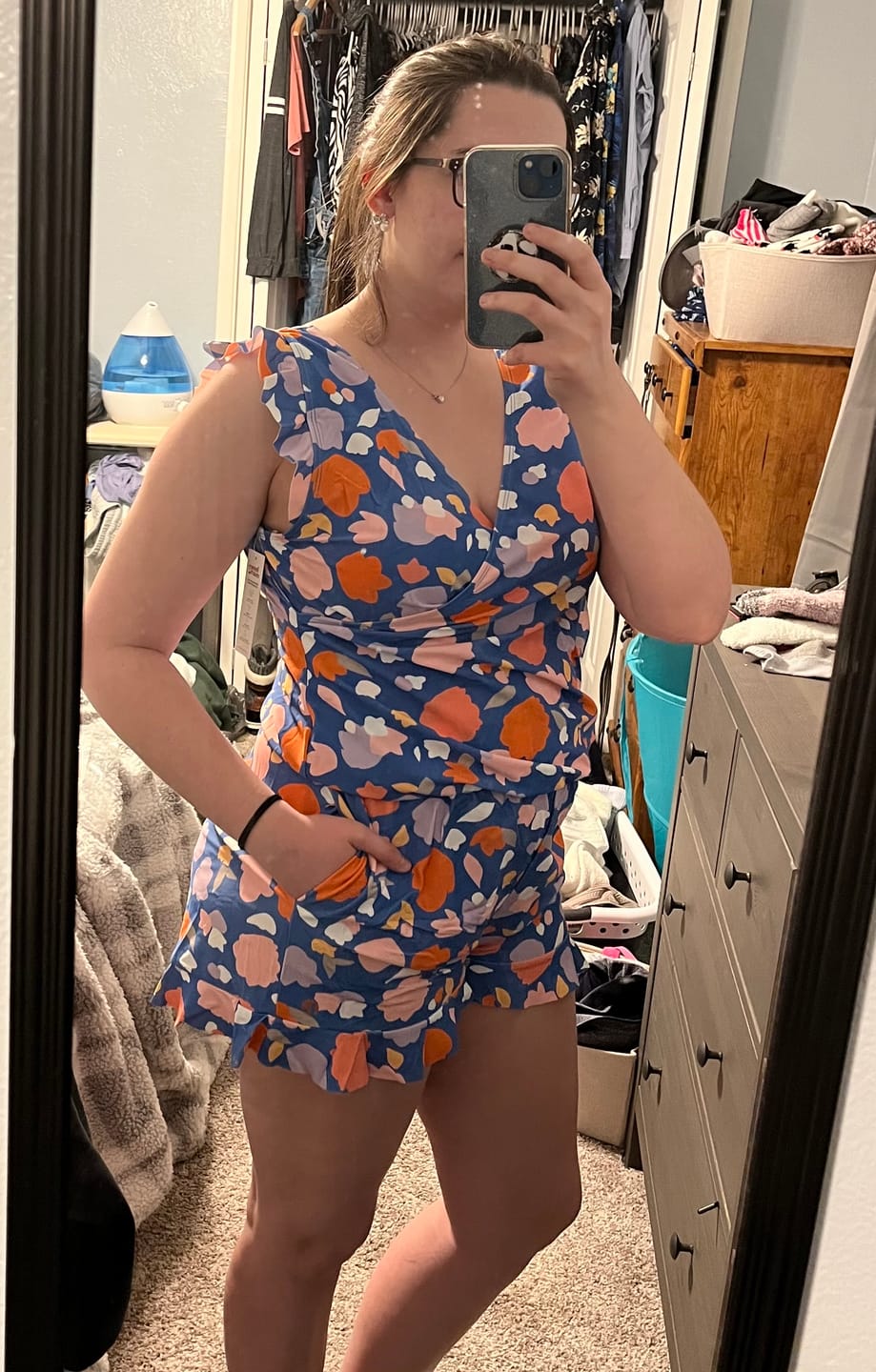Customer photo review of ginger swim romper