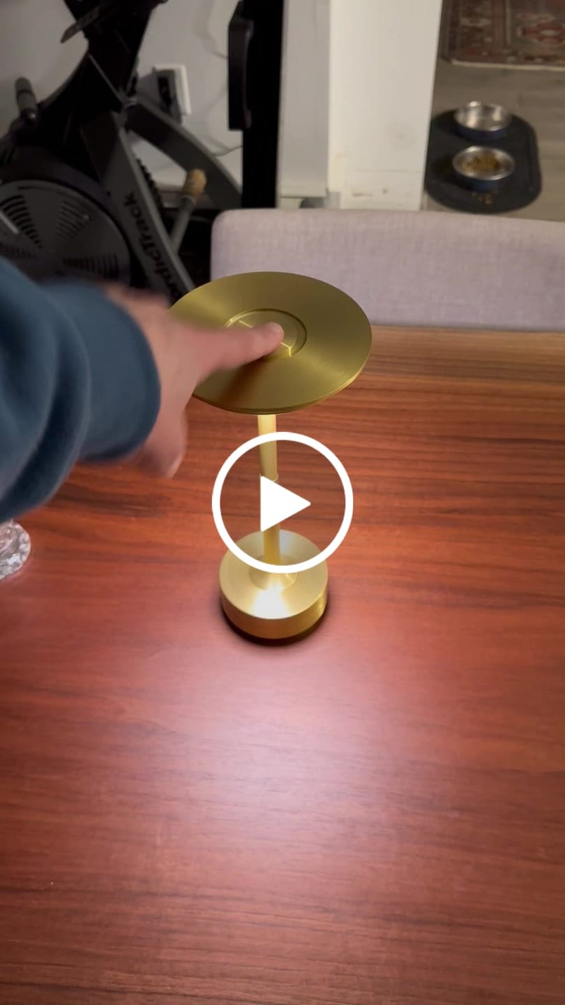 Customer video review of Ambient™ Metallic Cordless Table Lamp