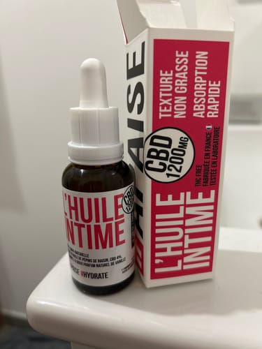 Customer photo review of Huile intime CBD - 1200MG