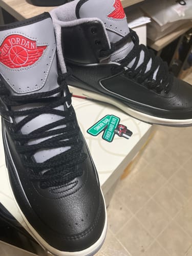 Customer photo review of Air Jordan 2 Retro 'Black Cement'