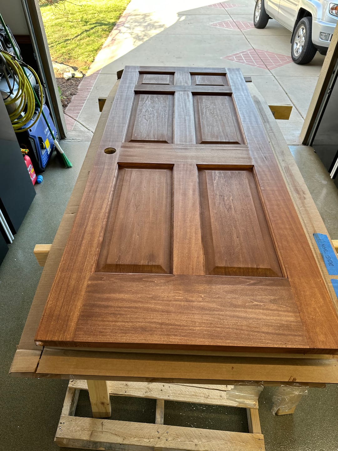 Customer photo review of Poplar Interior Door Slab (6 Panel)