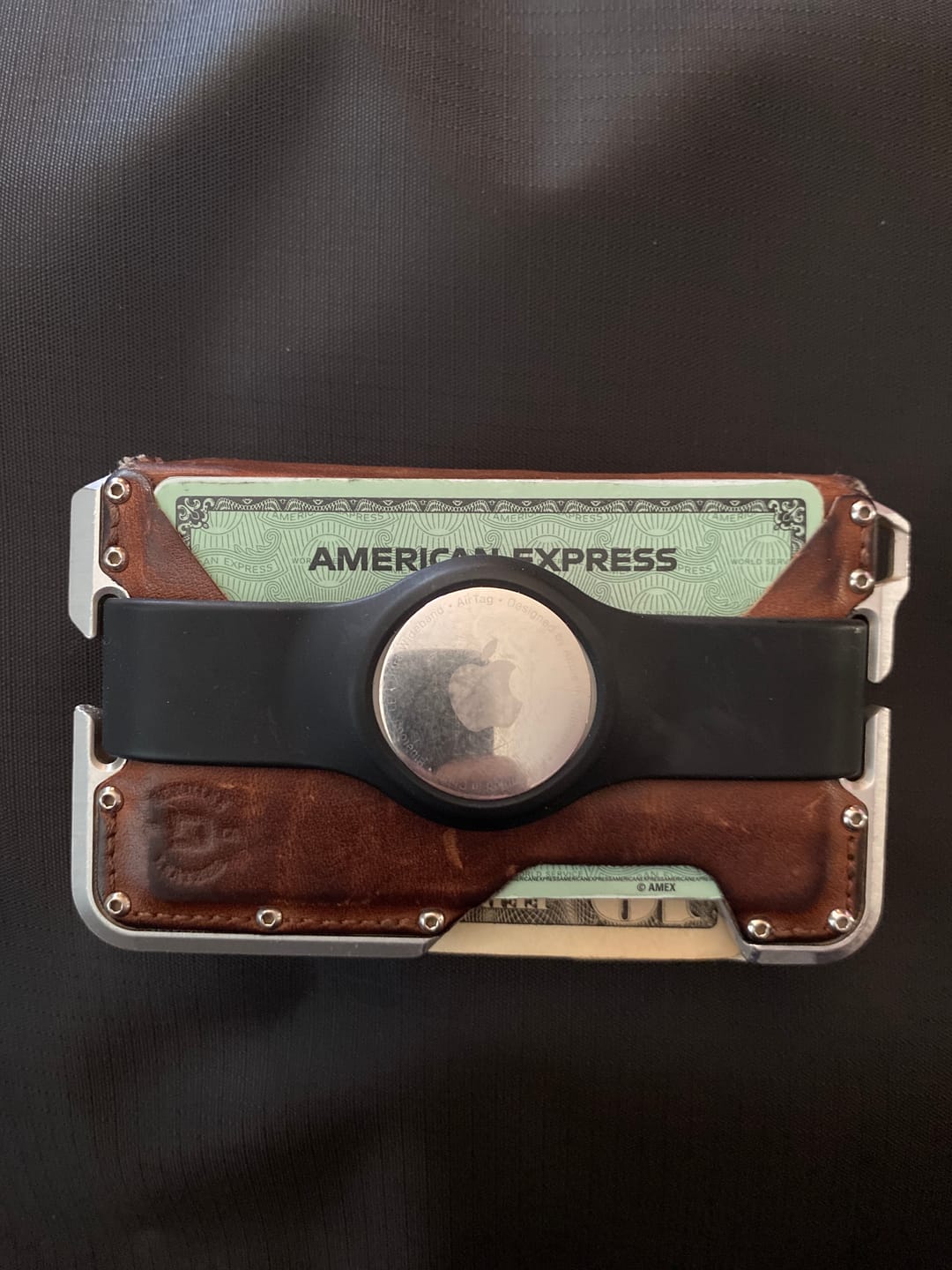Customer photo review of AIRTAG HORIZONTAL WALLET BANDS (D-Series and T-Series Wallets)