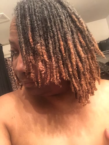 Customer photo review of Temporary Hair Color Gel - Blush