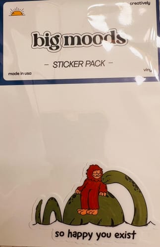 Customer photo review of "So Happy You Exist" Cryptid Sticker