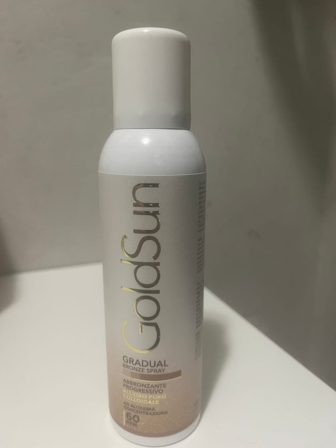 Customer photo review of GOLDSUN GRADUAL BRONZE - L'ABBRONZATURA GRADUALE SPRAY 150ml
