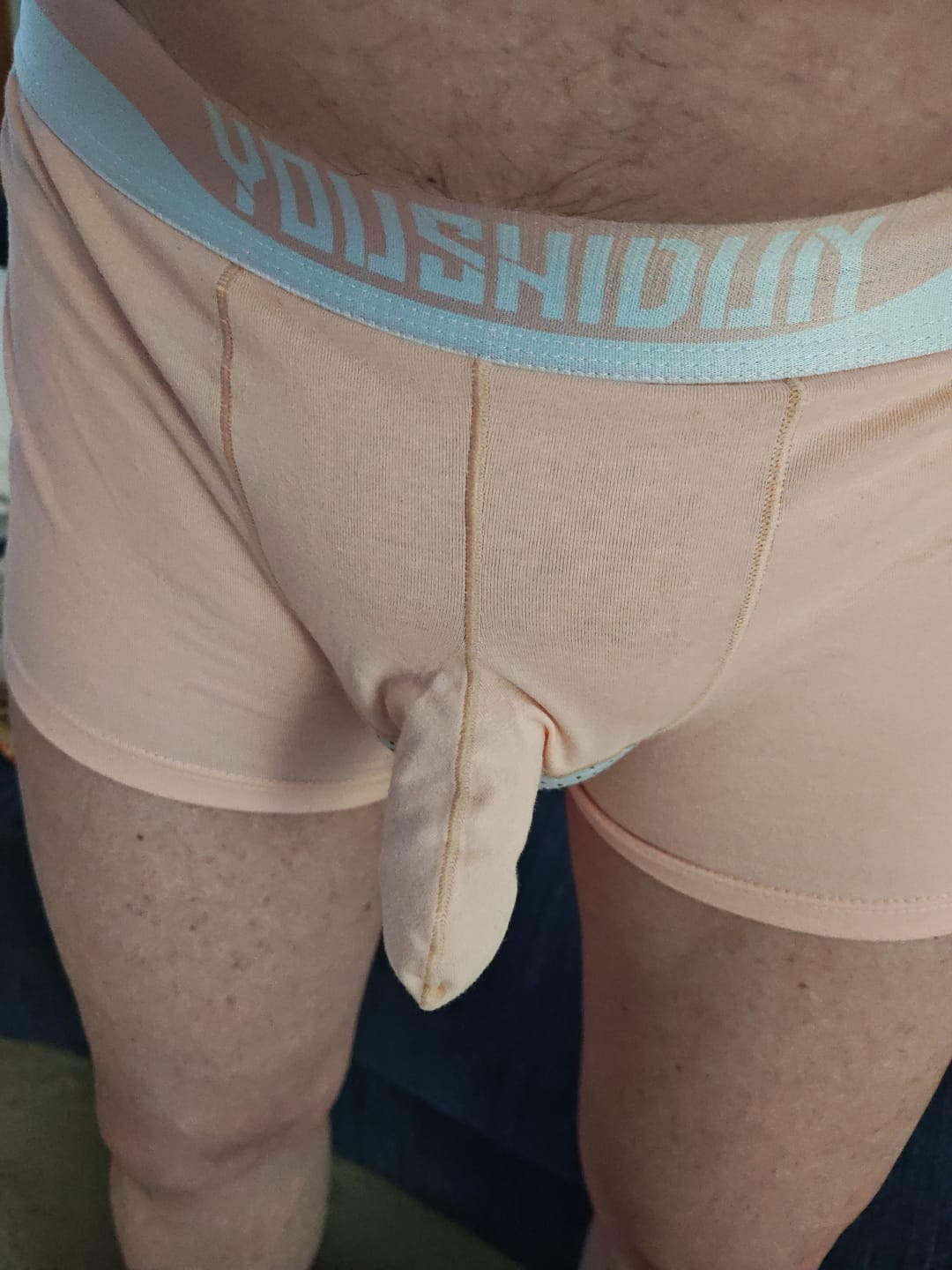 Customer photo review of 3 Pack Men's Comfy Cotton Dual Pouch Underwear