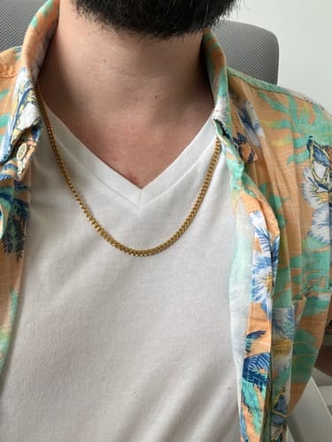 Customer photo review of Gold Unbreakable Cuban (4mm)