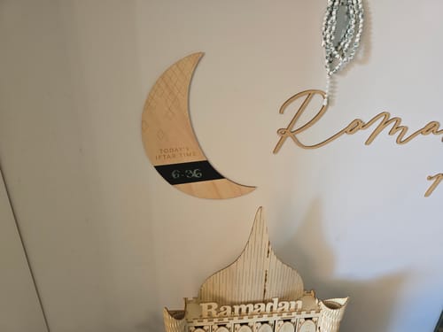 Customer photo review of The Iftar Time Moon