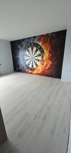 Customer photo review of Fototapete "Dartscheibe"