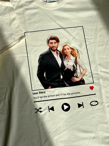 Customer photo review of Caselibary Custom Portrait shirt couple family gift