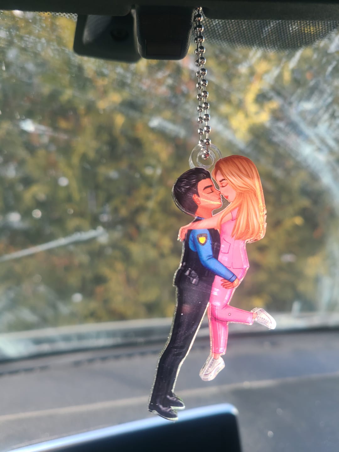 Customer photo review of Personalized Ornament, Couple Portrait, Firefighter, Nurse, Police Officer, Teacher, Gifts by Occupation