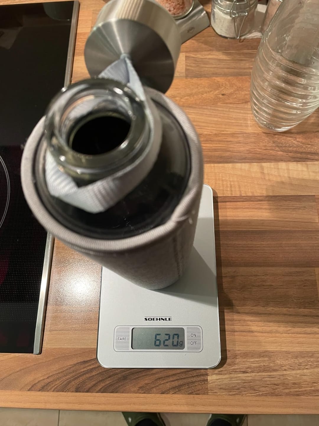 Customer photo review of T&N Glasflasche 1 Liter, 750ml, 550ml