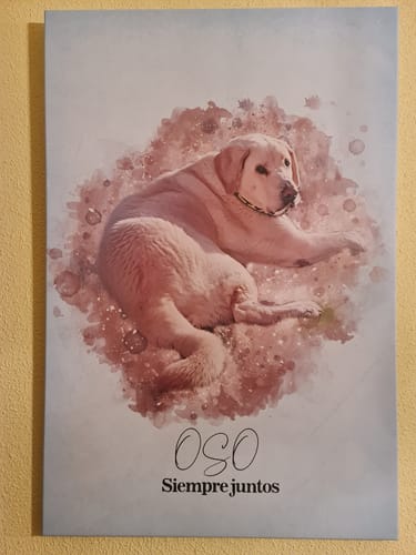 Customer photo review of Tu foto en estilo acuarela | Regalo personalizable para pareja, novia y novio