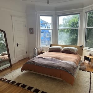 Customer photo review of Classic Moroccan Diamond Trellis Wool Rug
