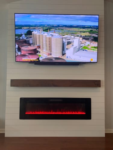 Customer photo review of Rustic Mantels