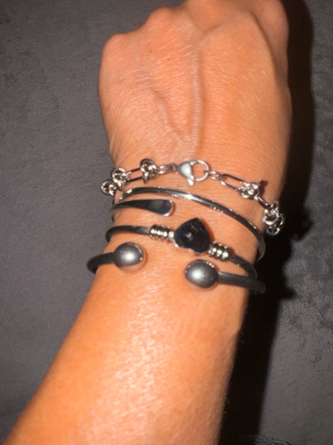 Customer photo review of Carissa Bracelet Stack