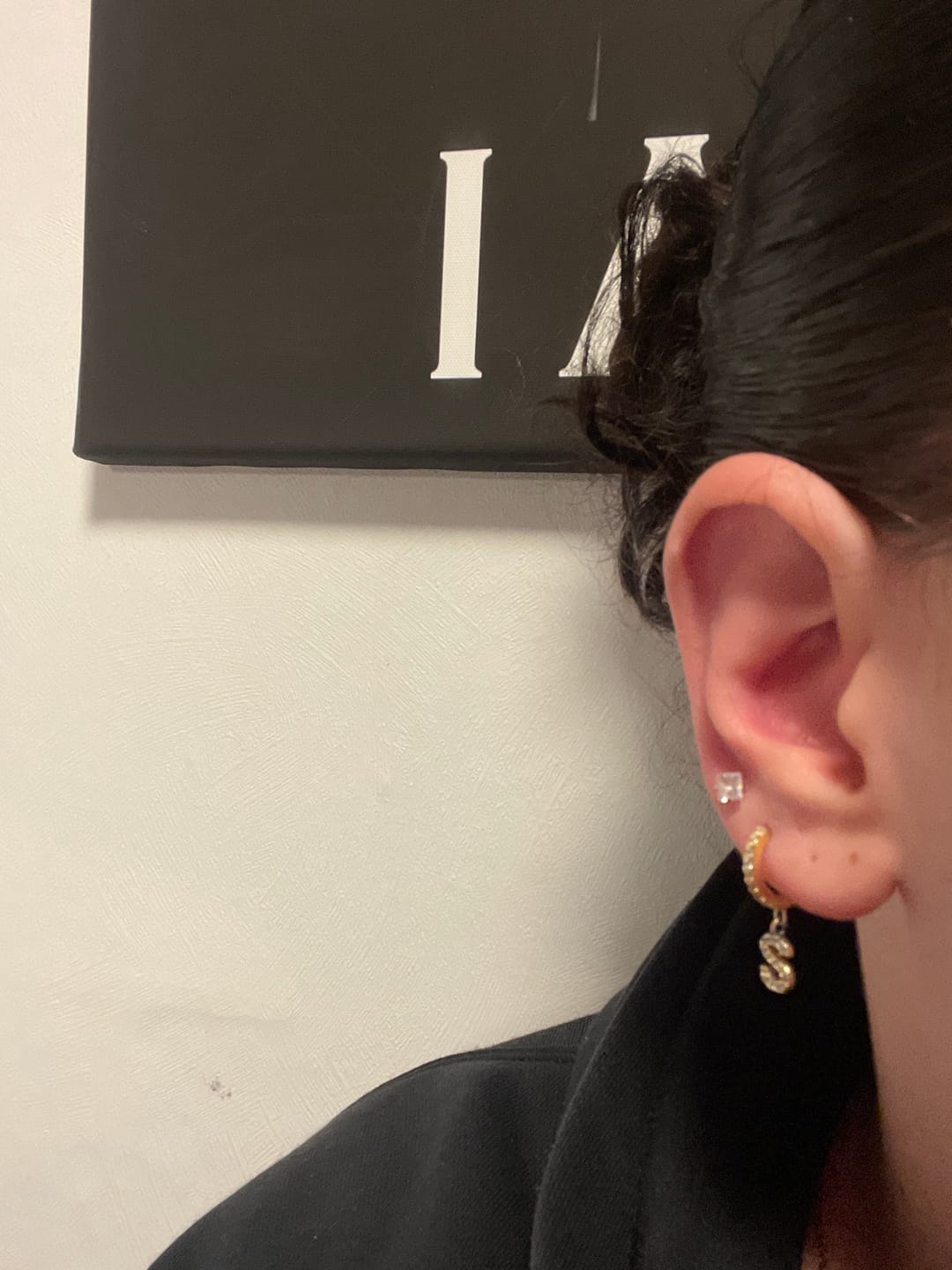 Customer photo review of Cube Stones Ohrstecker | 18K vergoldet