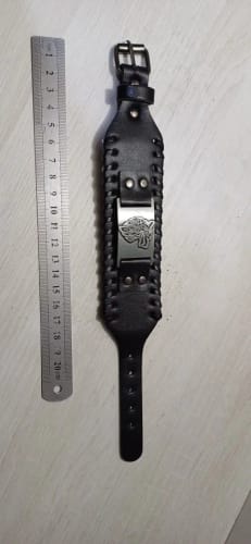 Customer photo review of Bracelet Viking Tendance avec Boussole Runique et Oiseau Divin