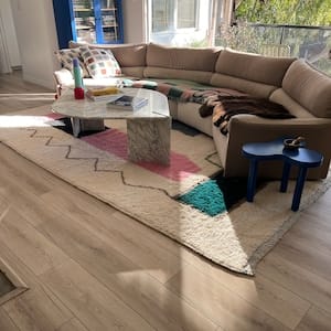 Customer photo review of Modern Abstract Geometric Wool Rug