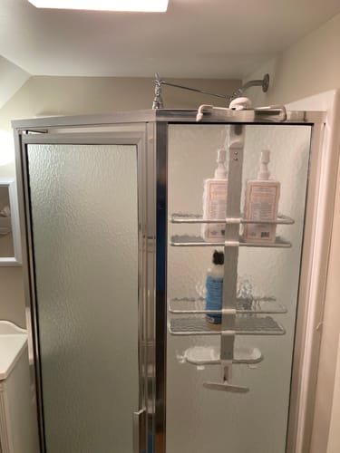 Customer photo review of 2 Inch Shower Head with Adjustable Shower Arm