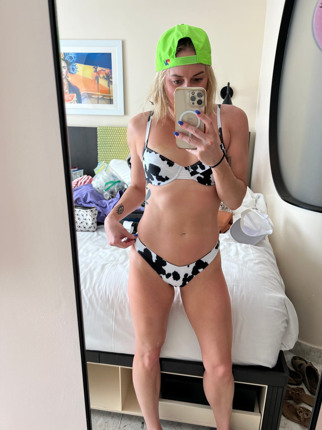 Customer photo review of Nova V Bottoms - Cow Print