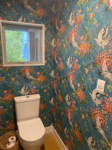 Customer photo review of Rising Stork Wallpaper - Discontinuing