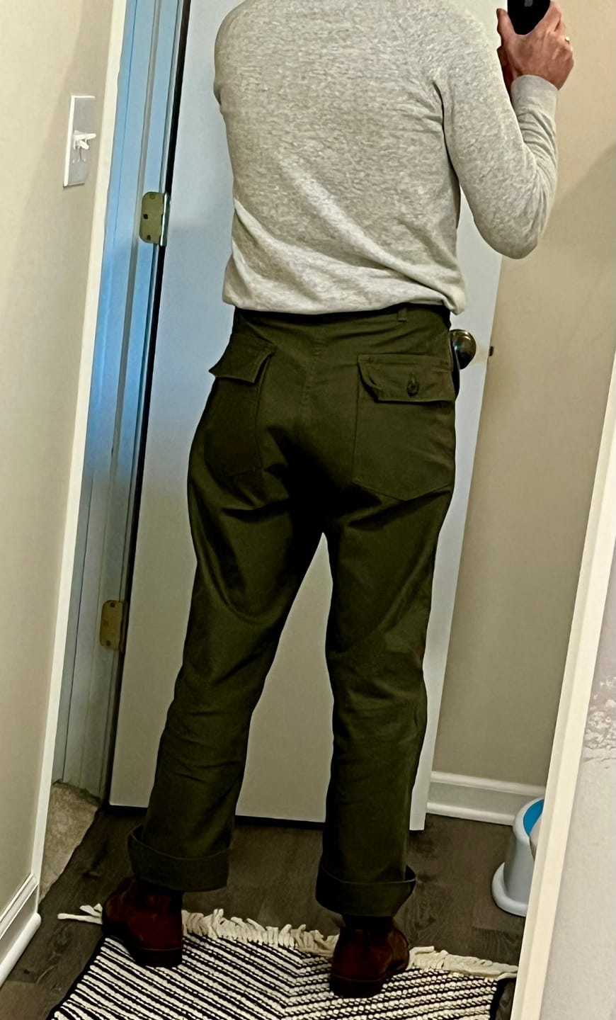 Customer photo review of Vietnam War OG-107 Utility Fatigue Pants