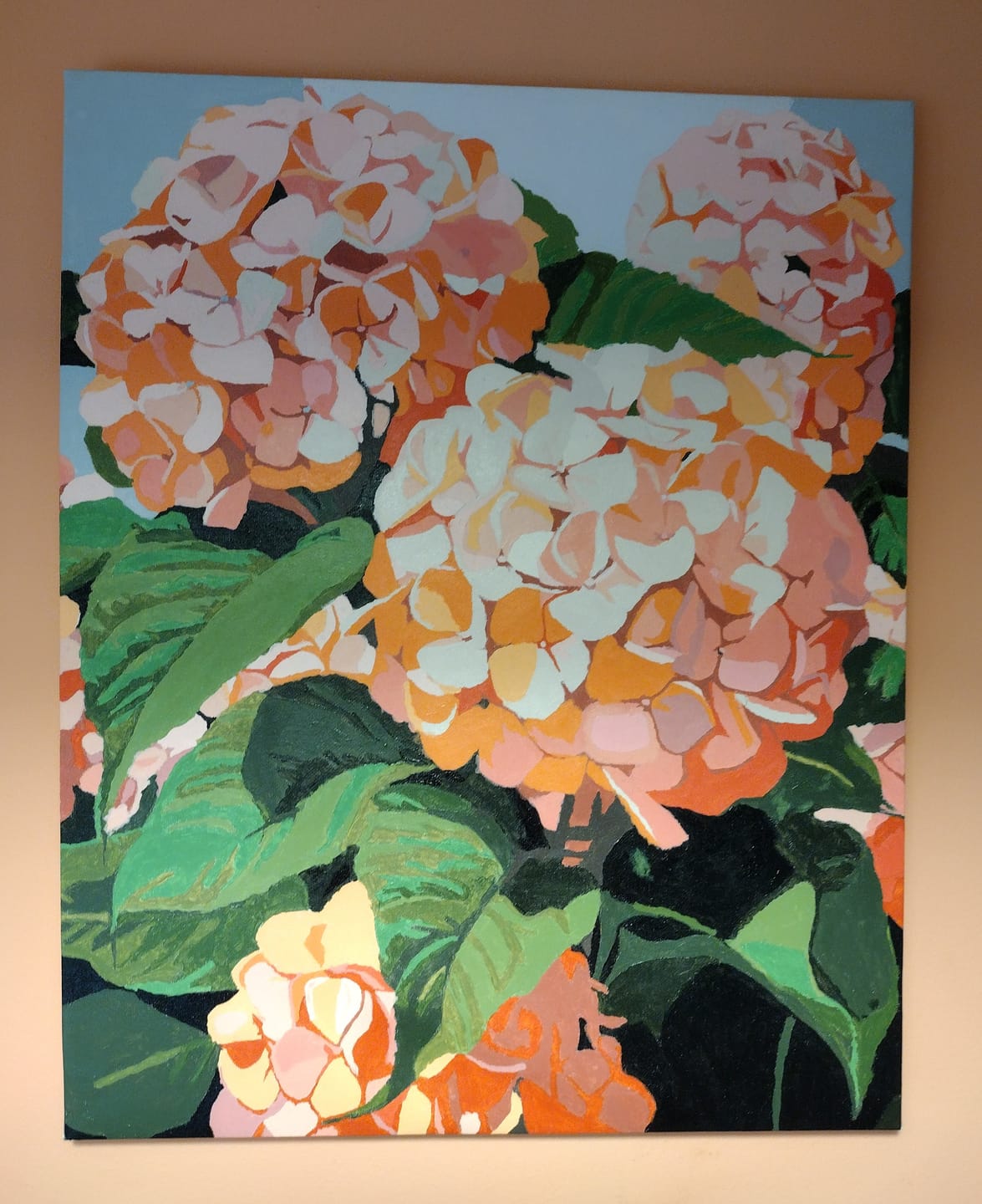 Customer photo review of Hydrangeas - Paint by Numbers