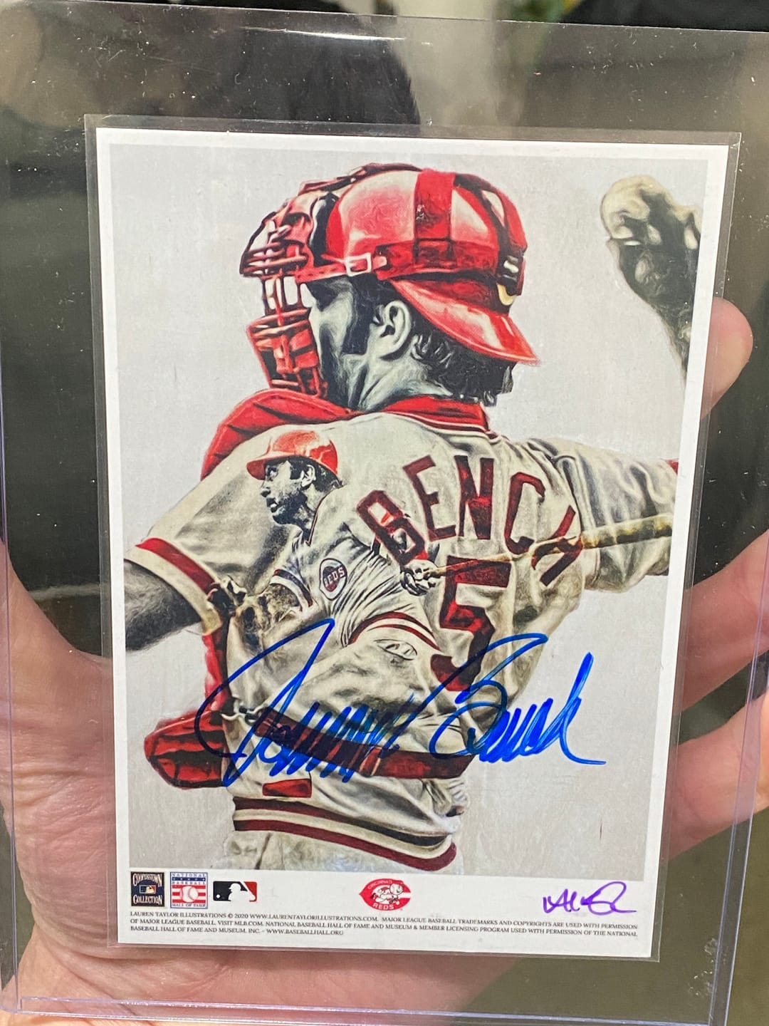 Customer photo review of JOHNNY BENCH AUTOGRAPH SIGNING