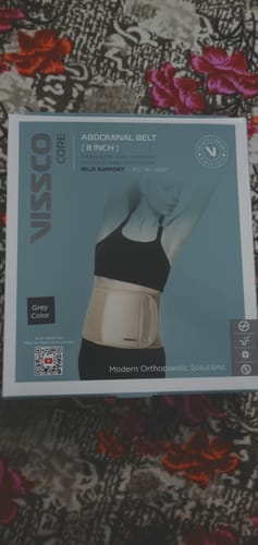 Customer photo review of Abdominal Belt (8") |Supports the Weak Abdominal Muscles to Relieve Pain (Beige)