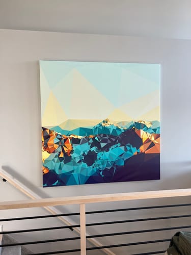Customer photo review of Fractal Mountain Sunset