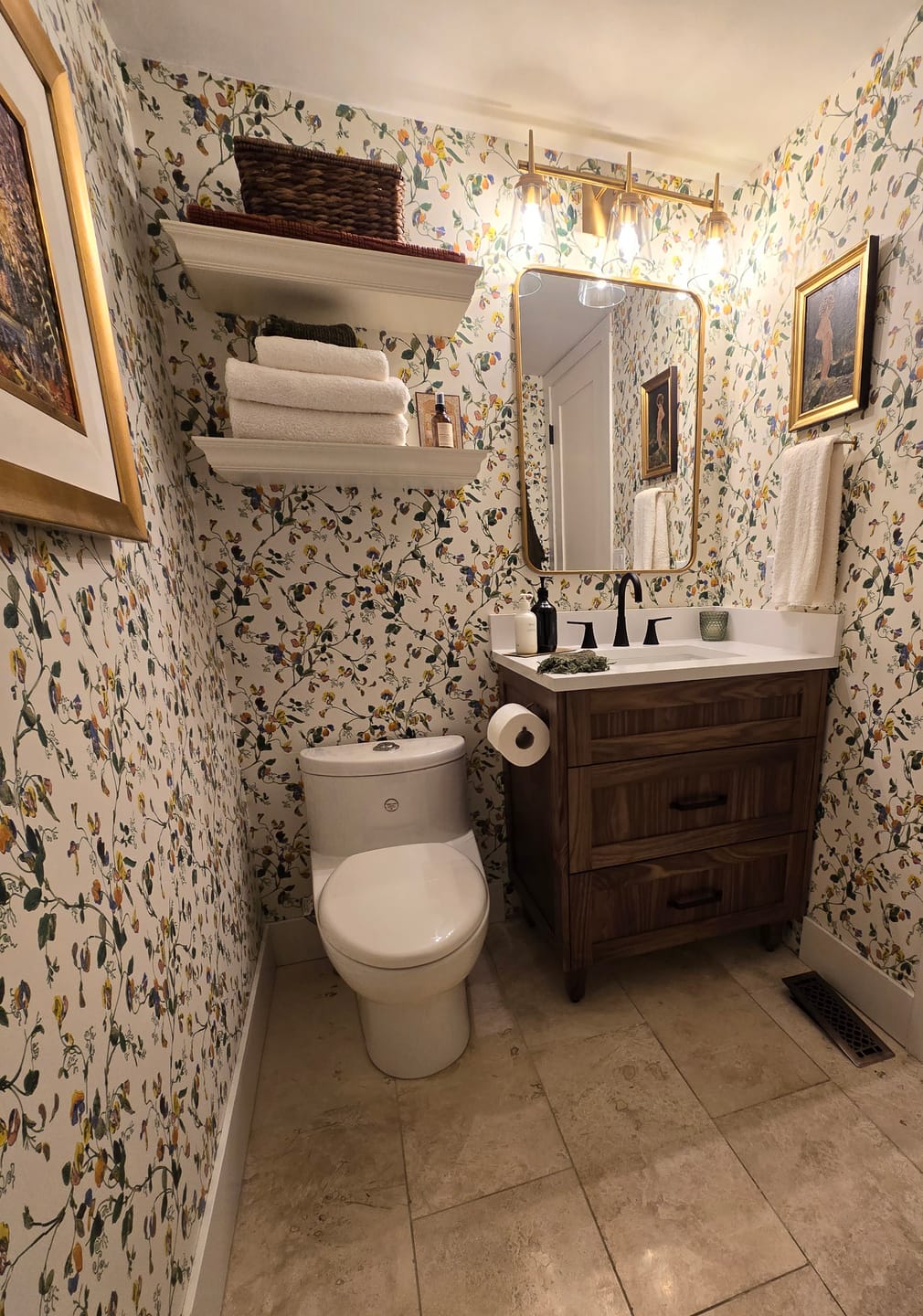 Customer photo review of Bridgeport 30" American Black Walnut Bathroom Vanity