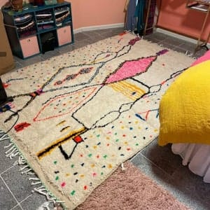 Customer photo review of Classic Moroccan Diamond Trellis Wool Rug