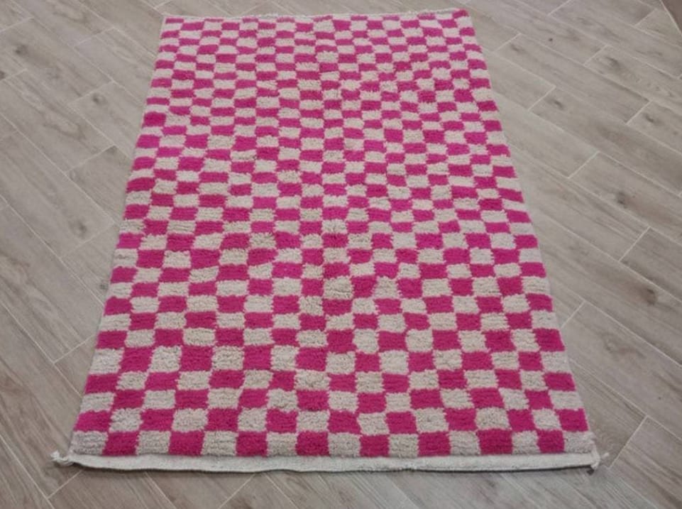 Customer photo review of Classic Moroccan Diamond Trellis Wool Rug