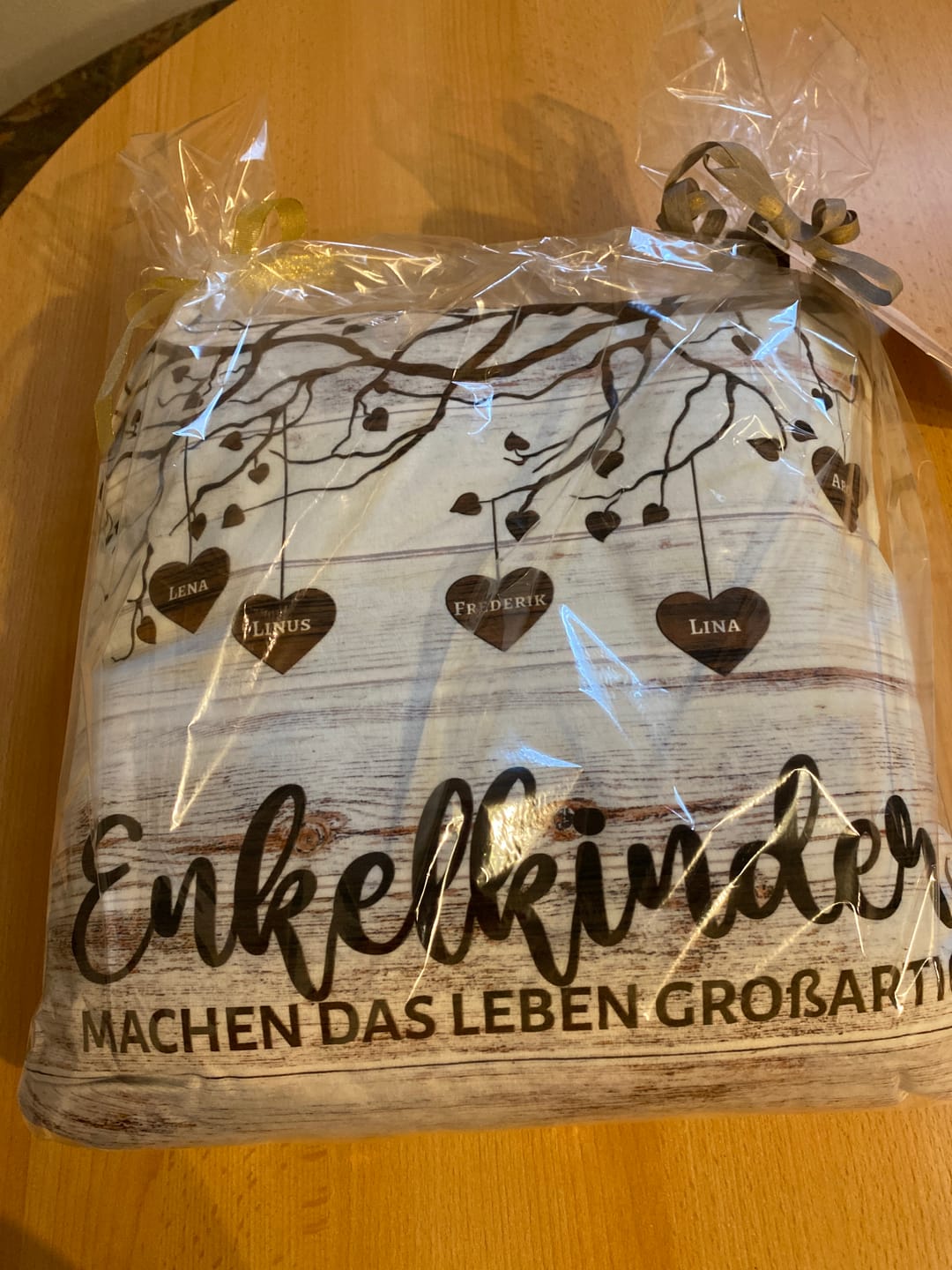 Customer photo review of Meine Enkelkinder - Großeltern-Kissen