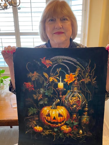 Customer photo review of Halloween's Spirit - Paint by Numbers