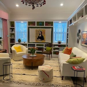 Customer photo review of Classic Moroccan Diamond Trellis Wool Rug