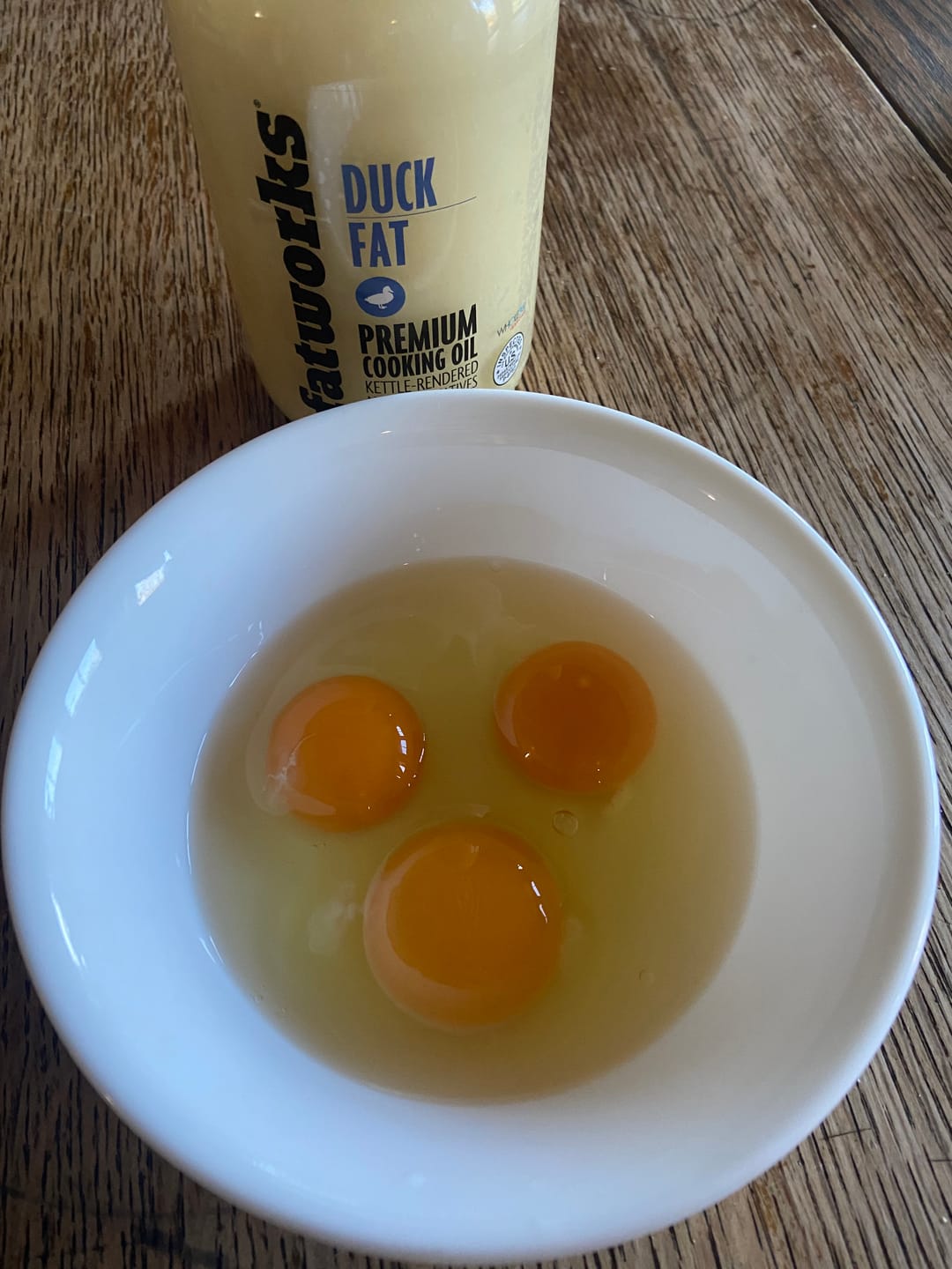 Customer photo review of Cage Free Duck Fat (14 oz)