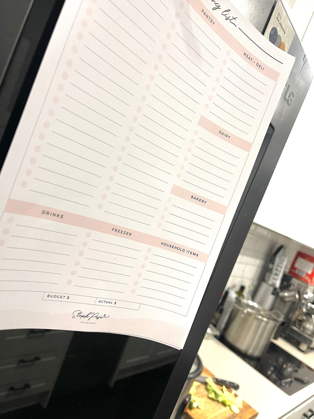 Customer photo review of Shopping List Notepad