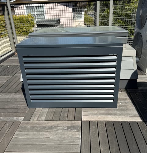 Customer photo review of Mini-Split AC Cover - Charcoal
