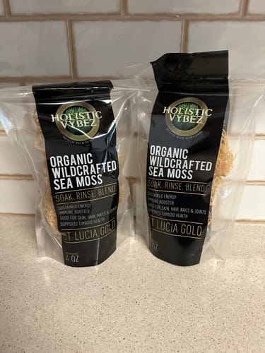 Customer photo review of Raw St Lucia Gold Sea Moss