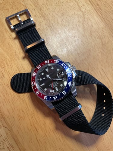 Customer photo review of Five Eye Nylon Watch Strap - Solid