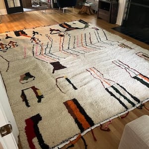 Customer photo review of Classic Moroccan Diamond Trellis Wool Rug