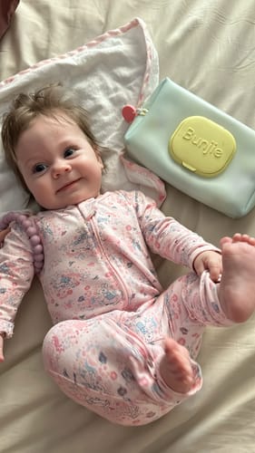 Customer photo review of 12 Pack of Probiotic Baby Wipes