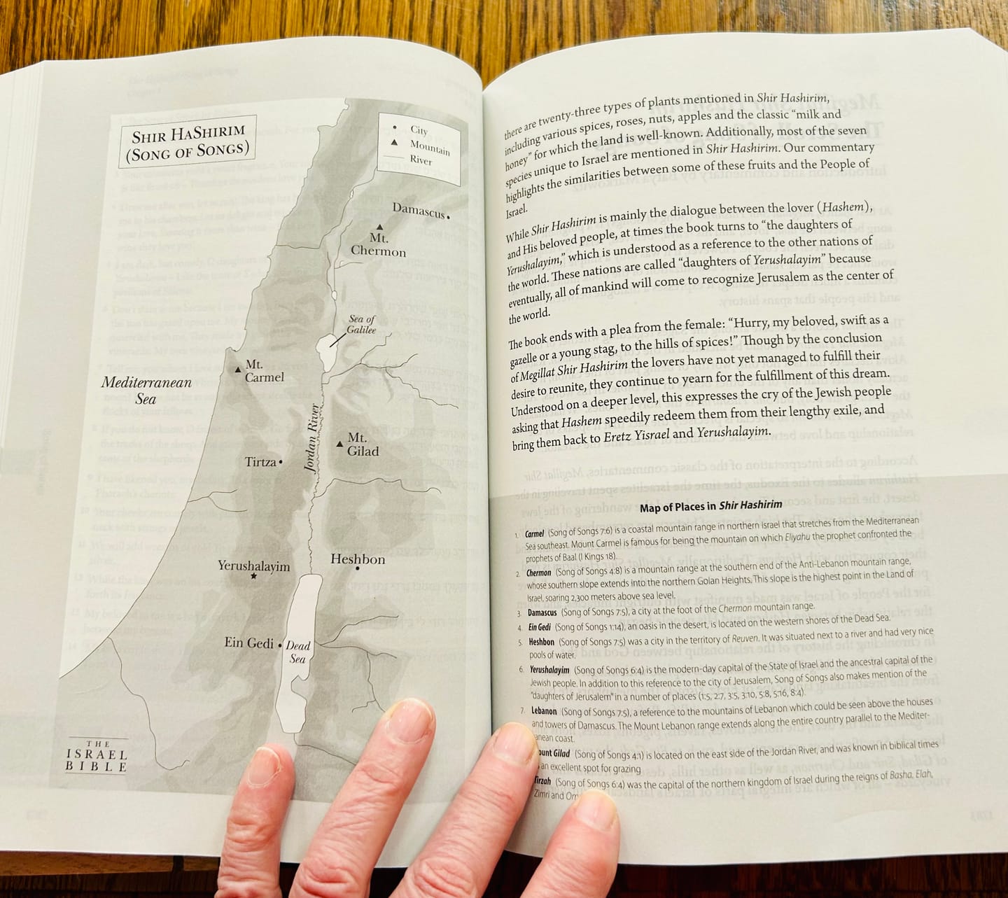 Customer photo review of Facebook SALE SPECIAL - The Israel Bible Hardcover