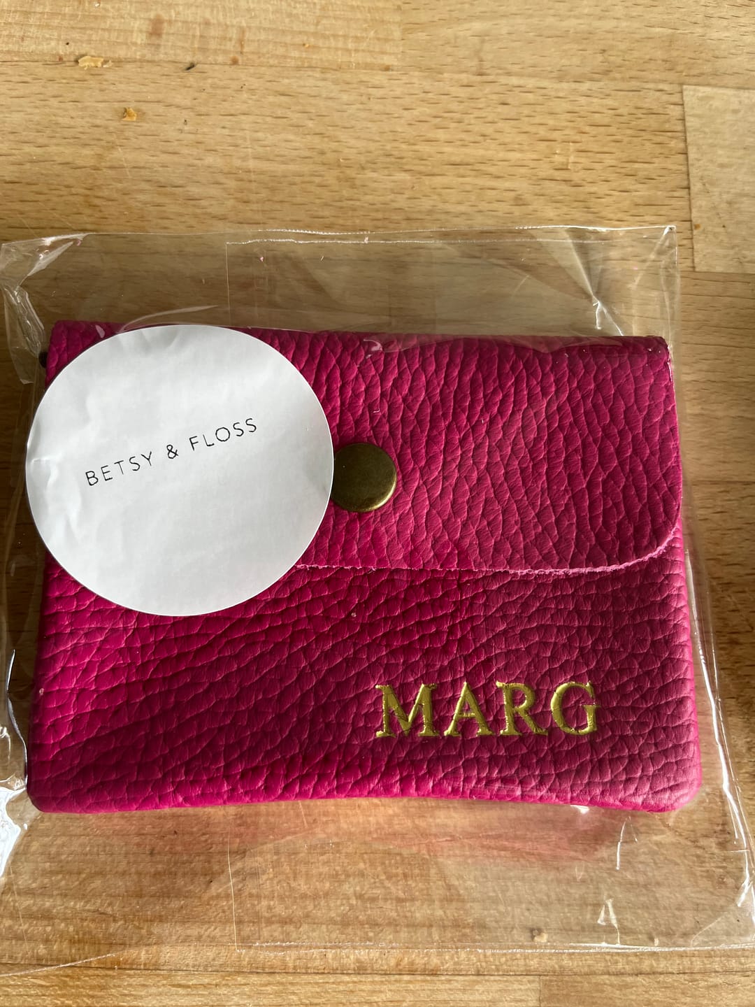 Customer photo review of Small Leather Purse