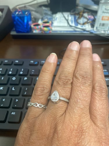 Customer photo review of Teardrop From Heaven Urn Ring
