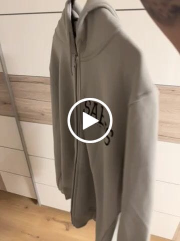 Customer video review of Lifestyle Herren Zip Hoodie mit Reißverschluss asphaltgrau by SAEBIS®