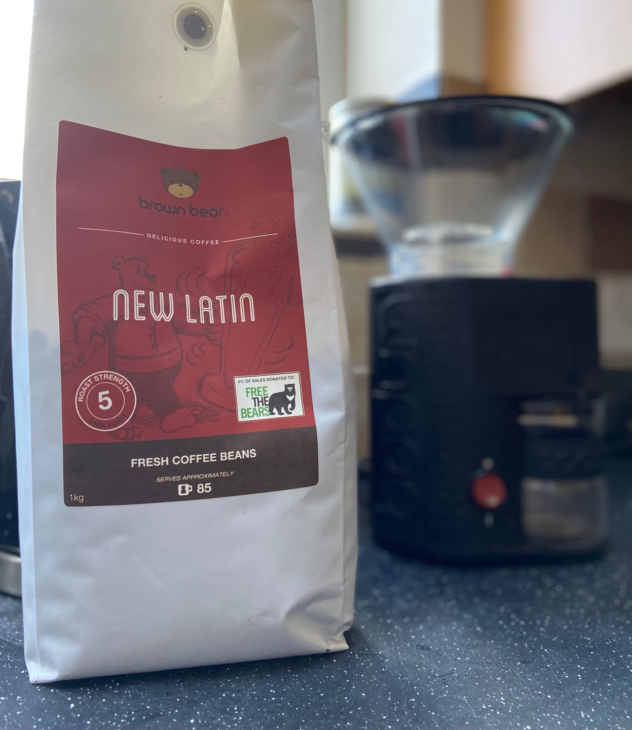 Customer photo review of Strong Dark Roast Coffee - New Latin - Strength 5